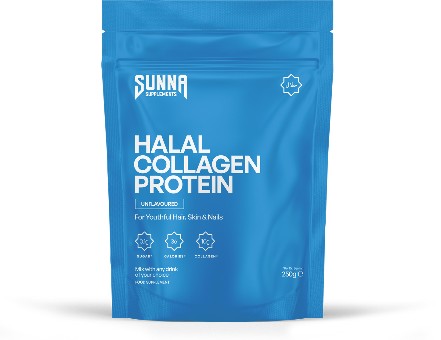 Sunna Supplements Halal Collagen Protein 250g Pouch (unflavoured)
