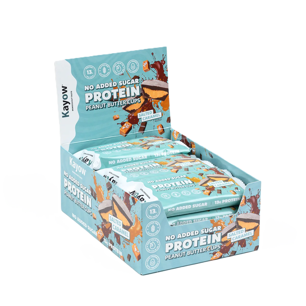 Kayow No Added Sugar Protein Peanut Butter Cups 12x44g