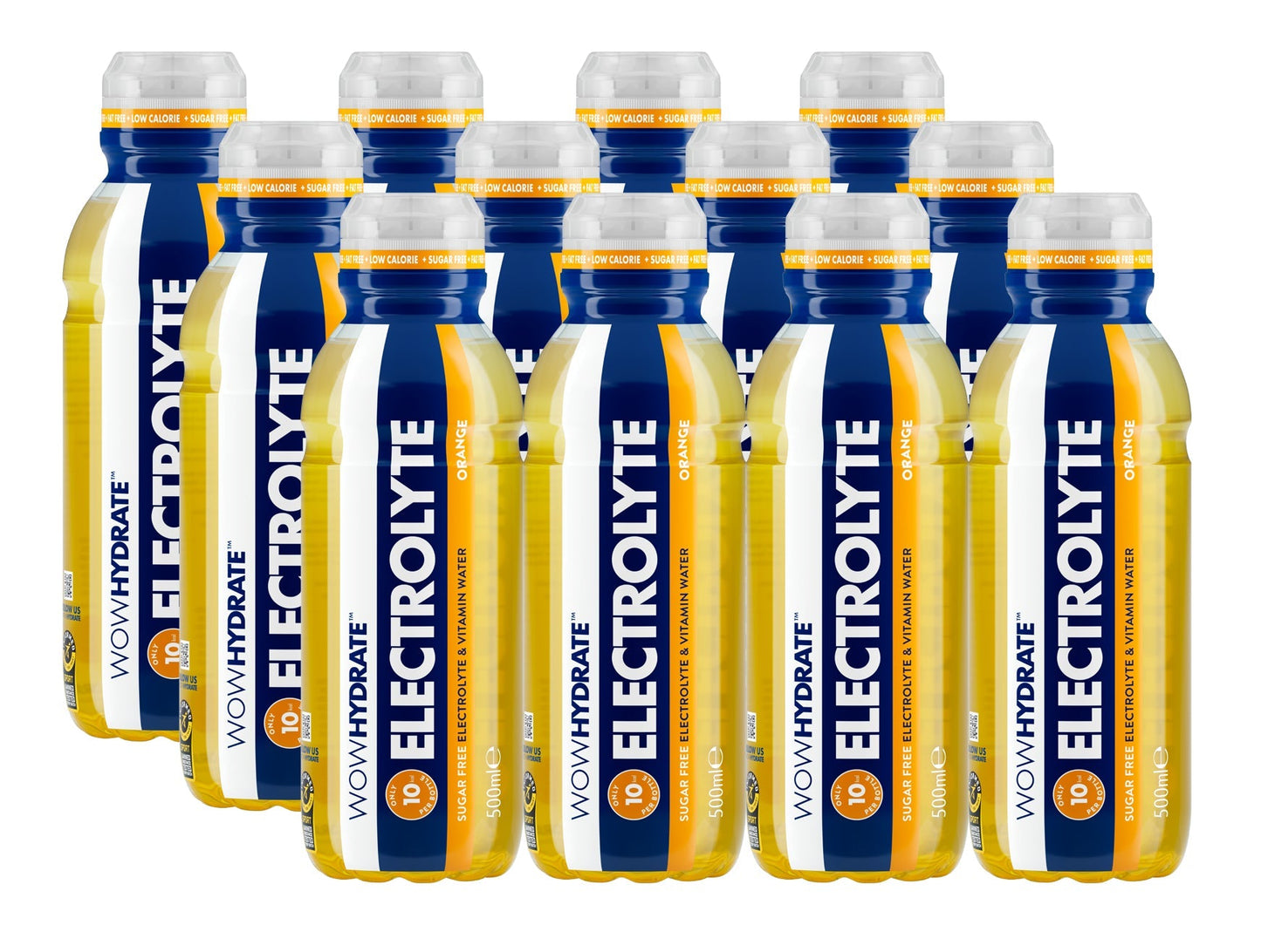 WOW Hydrate Electrolyte Water New Cap 12x500ml