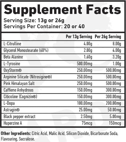 TWP Hustle Pre Workout 559G
