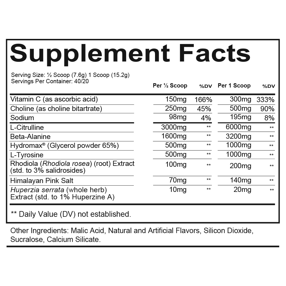 Redcon1 Total War PUMP 30 Serv