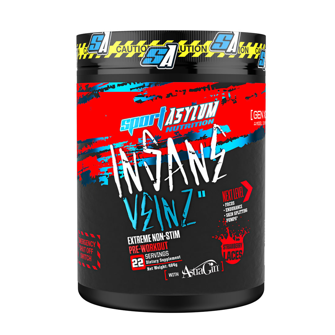 Sport Asylum Nutrition Insane Veinz Non Stim Pre Workout 484g