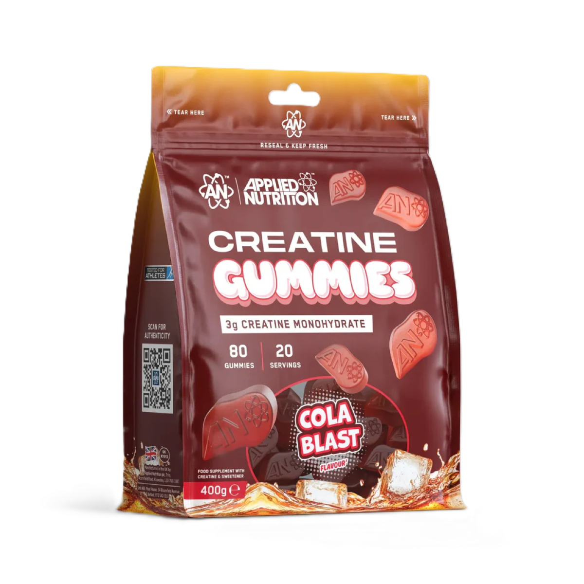 Applied Nutrition Creatine Gummies 3000mg 80 Gummies