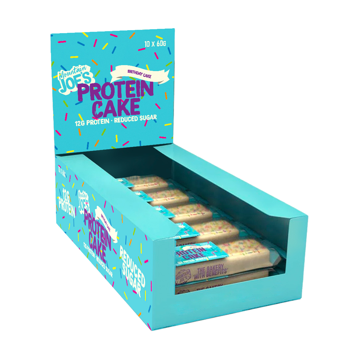 Mountain Joes Protein Cake Bar 10x60g