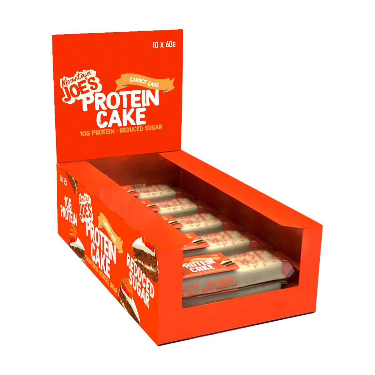 Mountain Joes Protein Cake Bar 10x60g