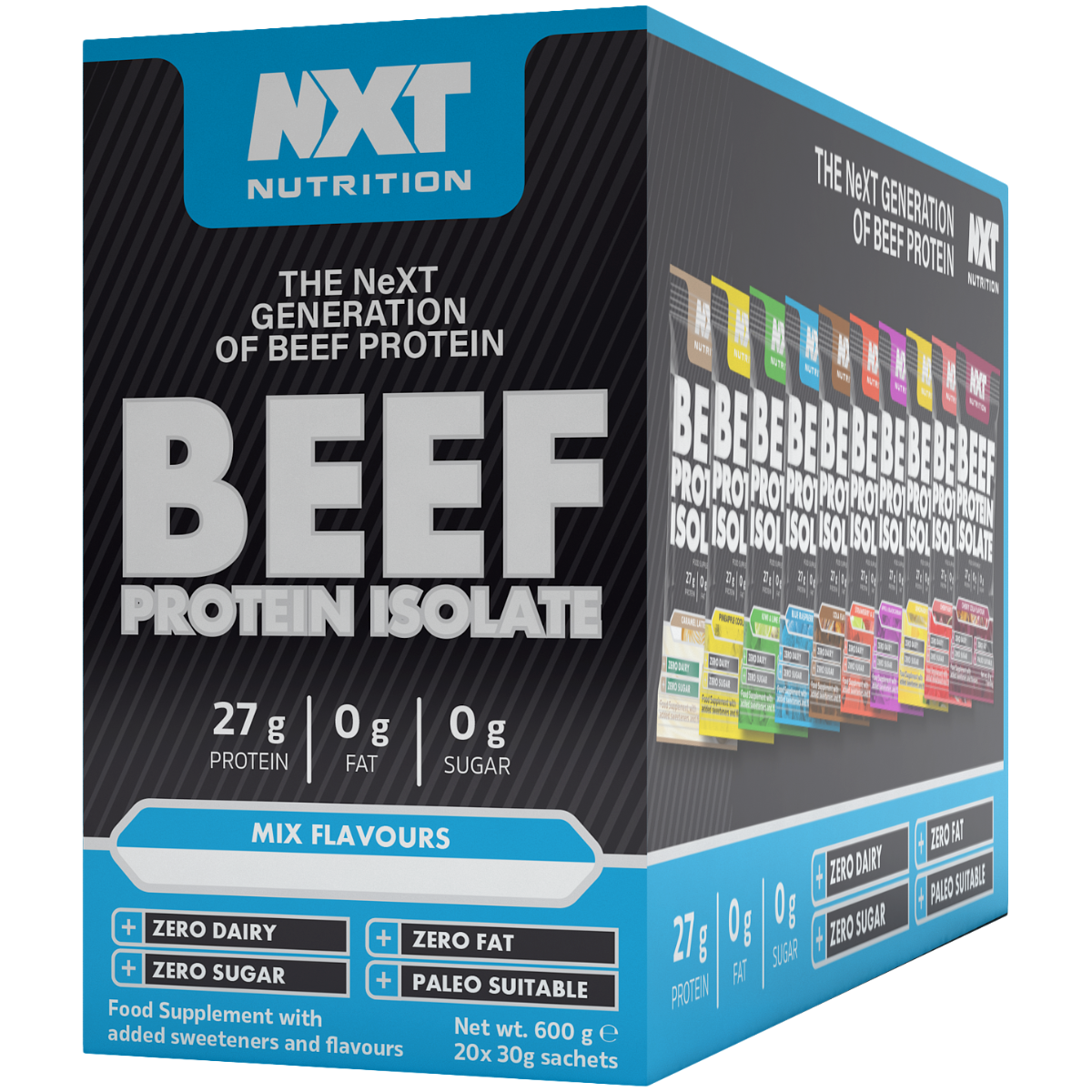 NXT Nutrition Beef Protein Isolate 20 sachets