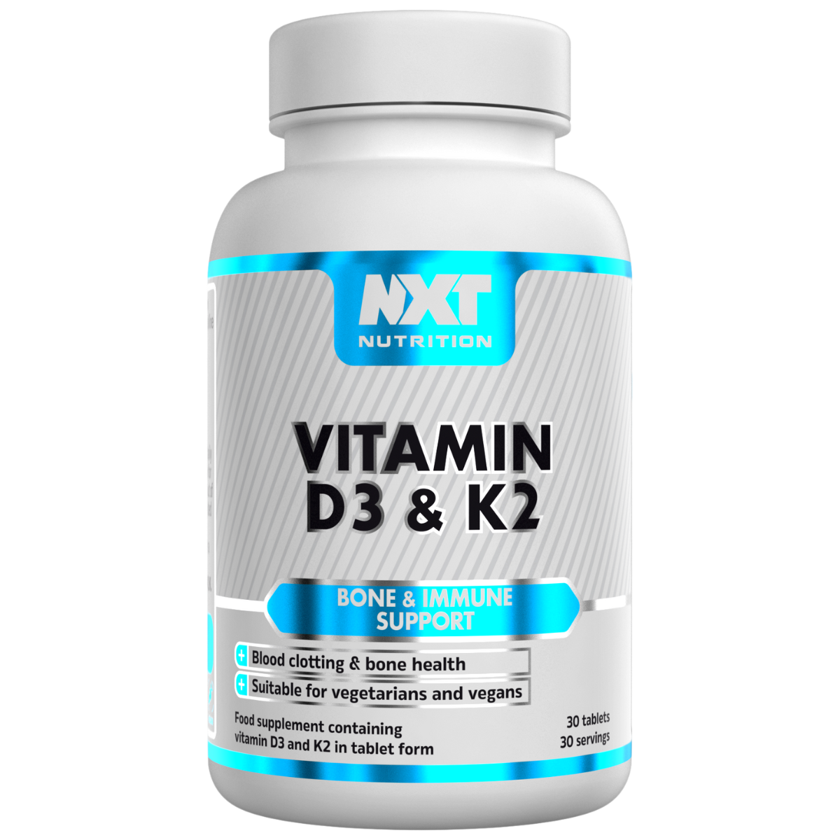 NXT Nutrition Vitamin D3 & K2 30 Tablets