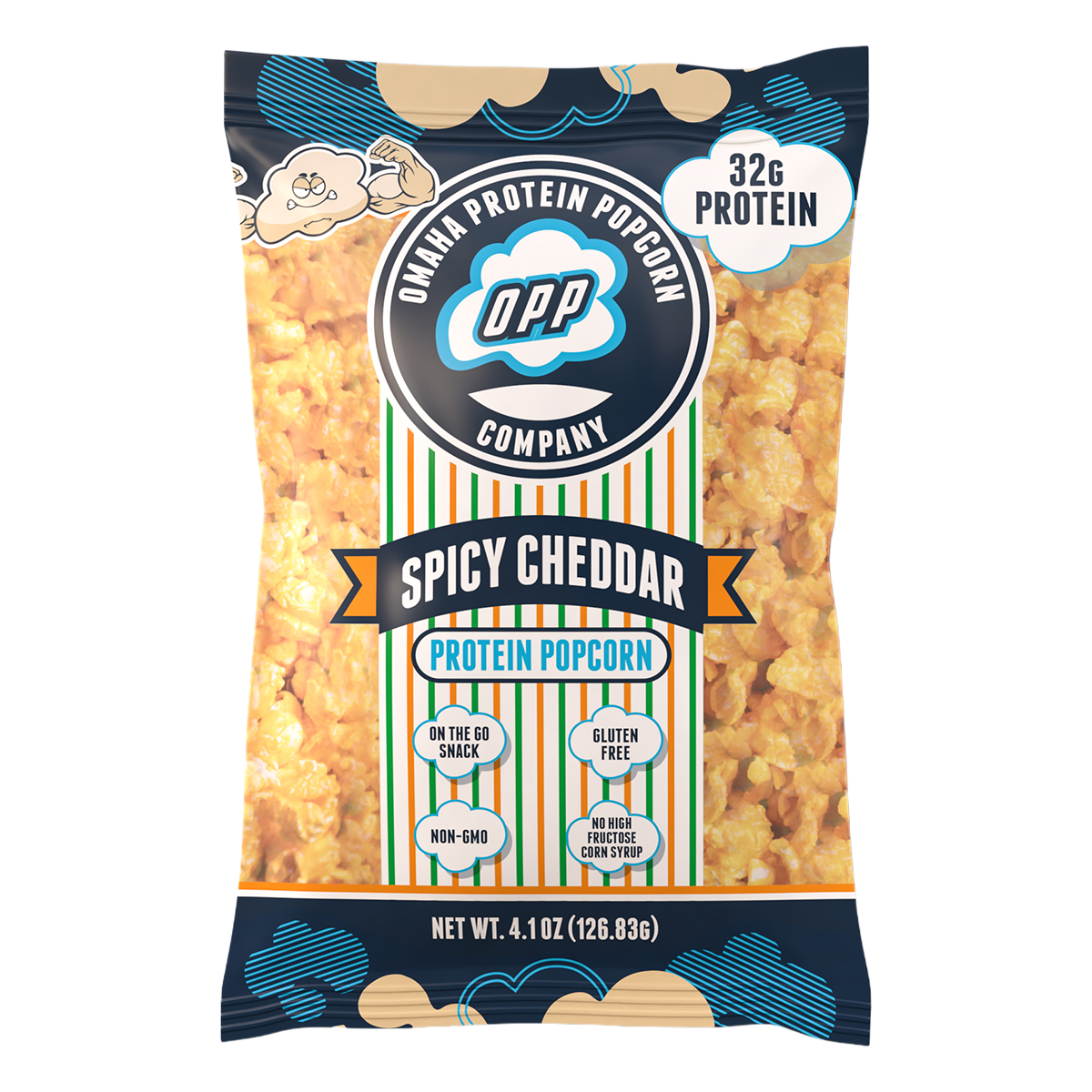 Omaha Protein Popcorn 124g Single Bag