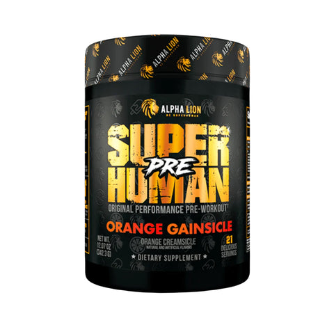 Alpha Lion SuperHuman Pre Workout 342g (Orange Gainsicle/Orange Creamsicle)
