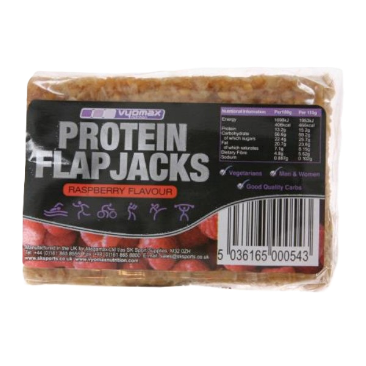 Vyomax Nutrition Protein Flapjack 12x100g