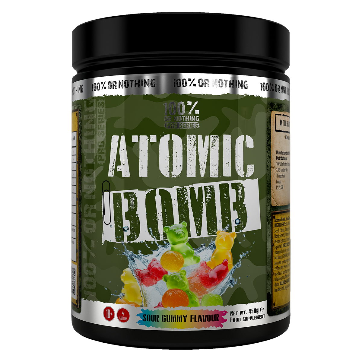 100% Or Nothing Atomic Bomb Pre-Workout 450g