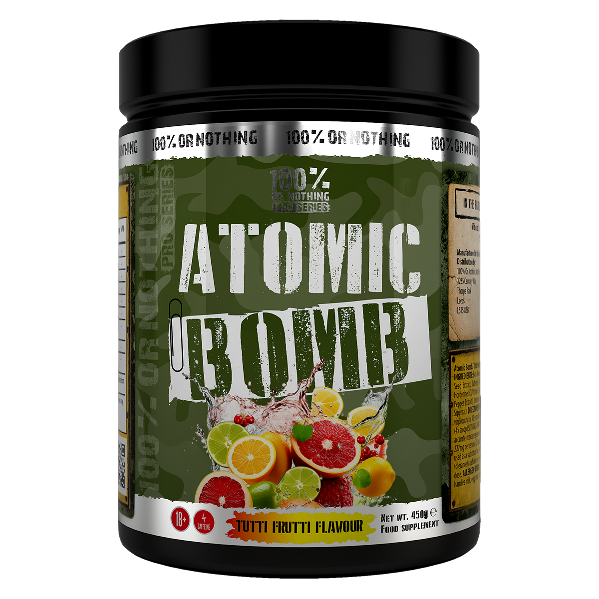 100% Or Nothing Atomic Bomb Pre-Workout 450g