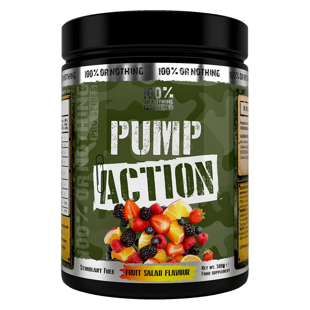 100% Or Nothing Pro Series Pump Action Stim Free Pre-Workout 500g