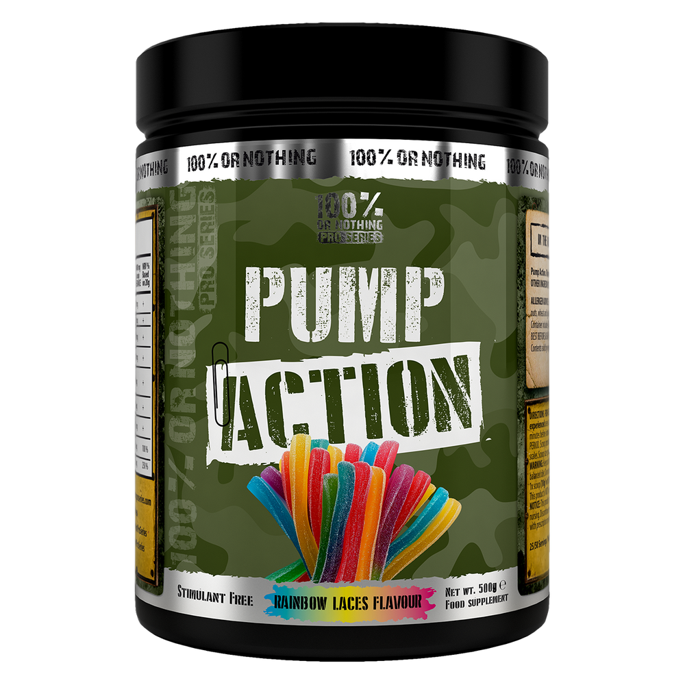100% Or Nothing Pro Series Pump Action Stim Free Pre-Workout 500g