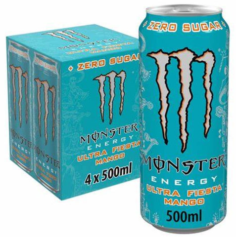 Monster Energy Ultra Zero Sugar Energy Drink 6x4x500ml (24 Pack)