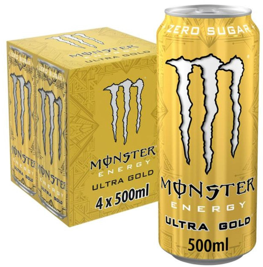 Monster Energy Ultra Zero Sugar Energy Drink 6x4x500ml (24 Pack)