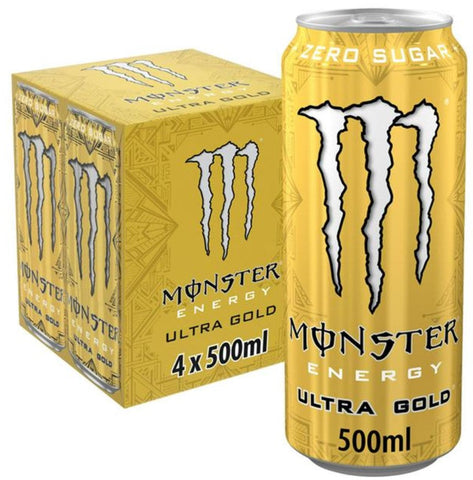 Monster Energy Ultra Zero Sugar Energy Drink 6x4x500ml (24 Pack)