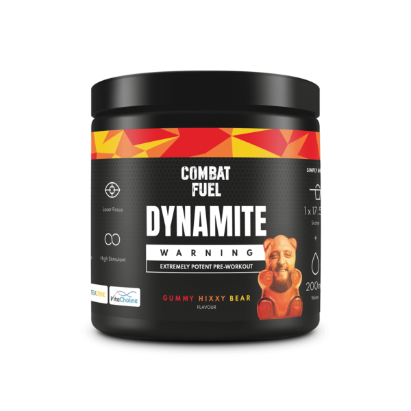 Combat Fuel Dynamite Pre Workout 350g (Gummy Hixxy Bear)