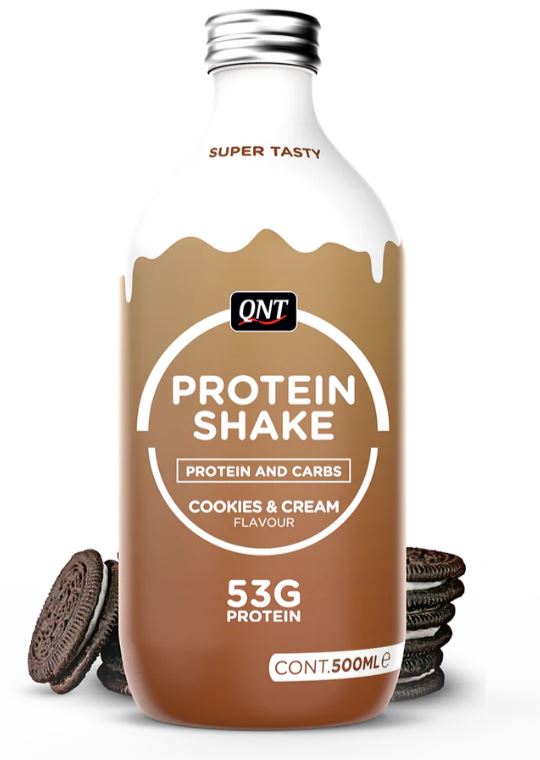 QNT Sports Muscle 53g Protein Shake RTD 12X500ml (Minimum Order qty 20 cases)