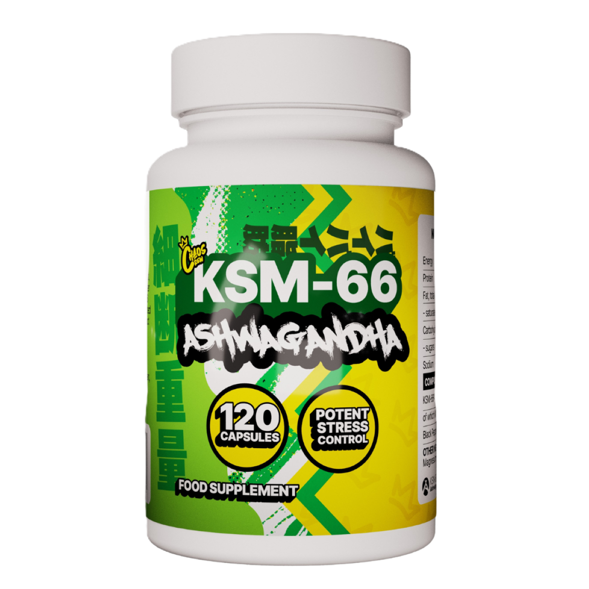 Chaos Crew KSM-66 Ashwagandha 120 Caps