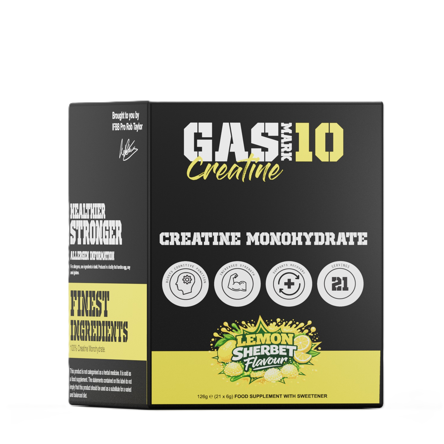 Gas Mark 10 Creatine Powder Stick Pack 21x6g