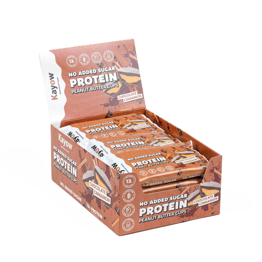 Kayow No Added Sugar Protein Peanut Butter Cups 12x44g