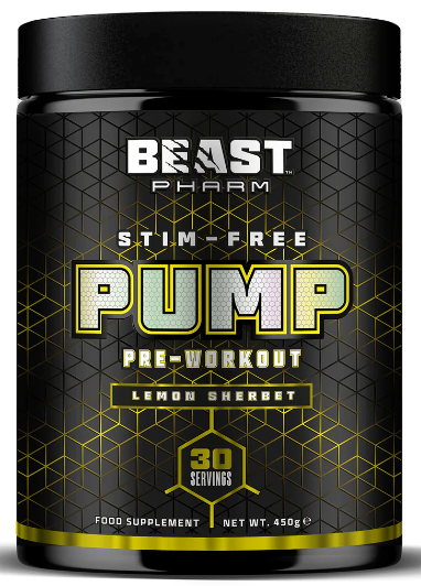 Beast Pharm Stim Free Pump Pre Workout 390g