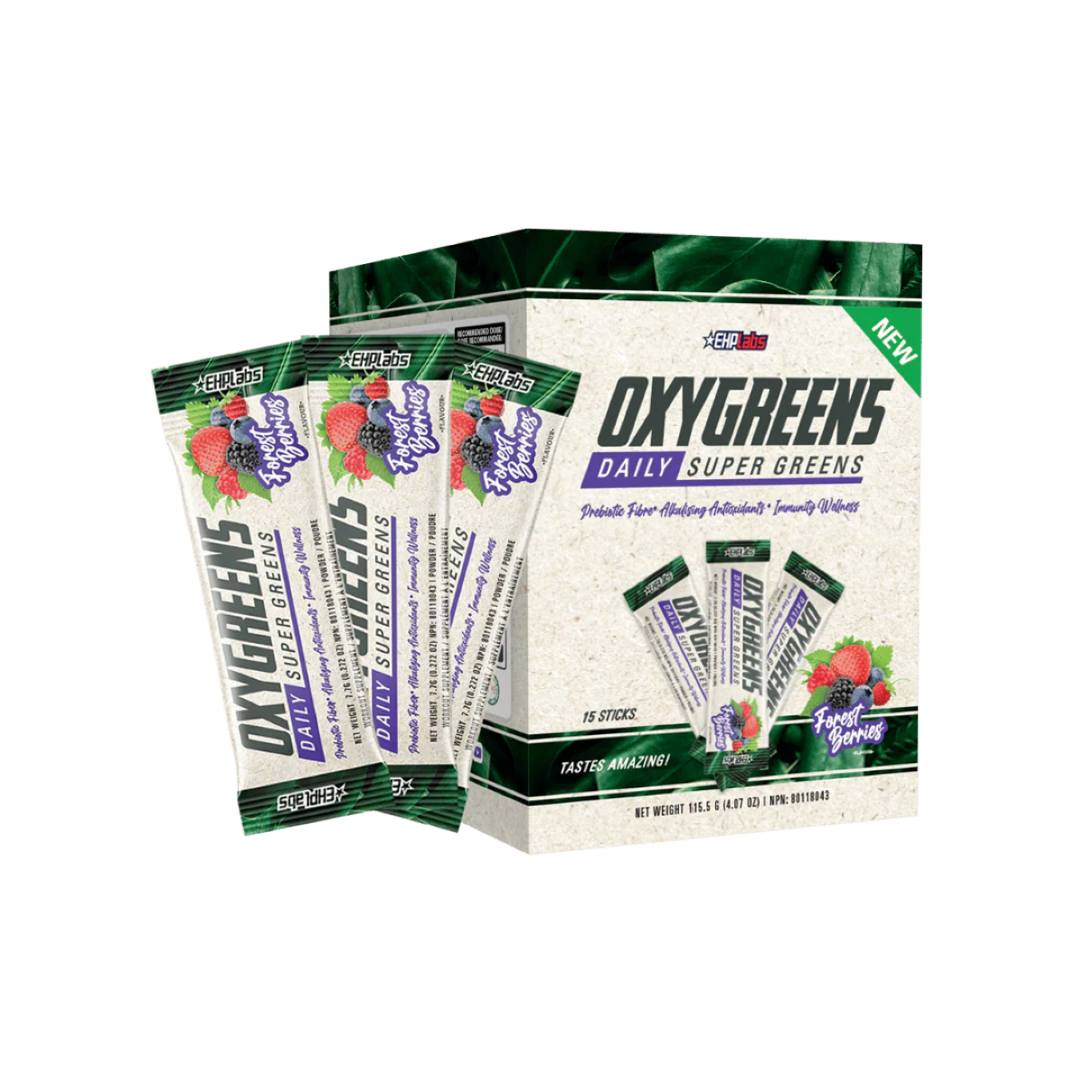 EHP Labs Oxygreens SAMPLE Box of 15