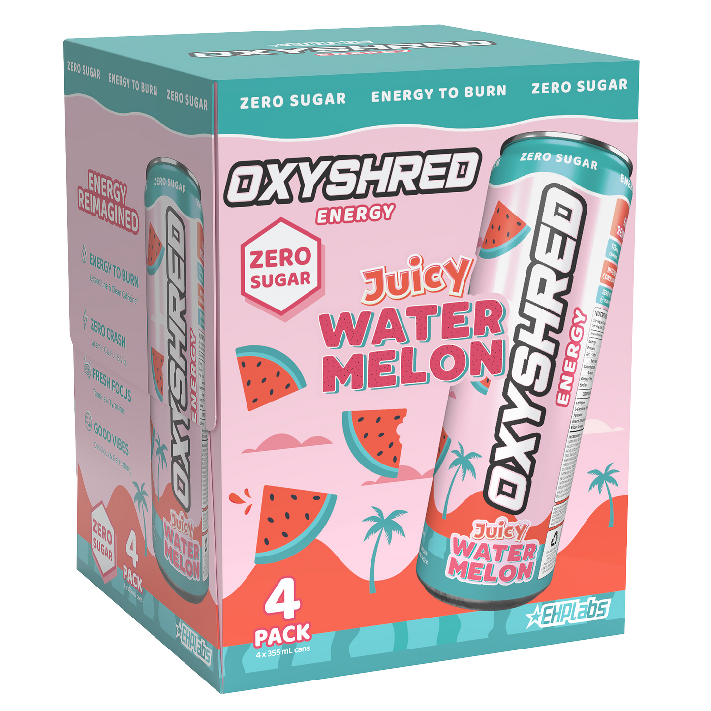 EHP Labs OxyShred Energy Drink RTD (6x4x355ml)