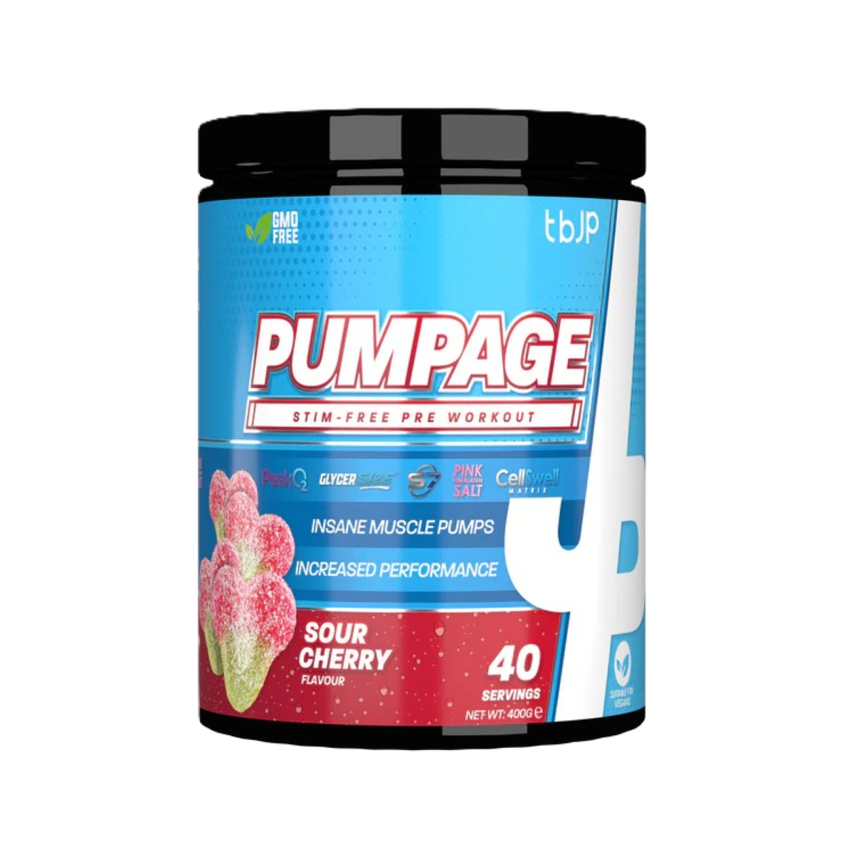 Trained By JP Pumpage Non-Stim Pre Workout 400g