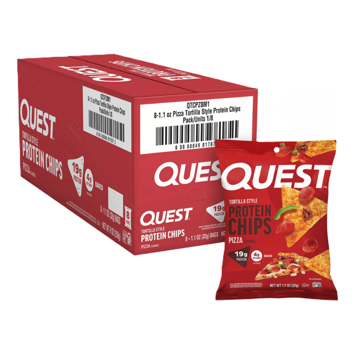 Quest Tortilla Protein Chips 8x32g