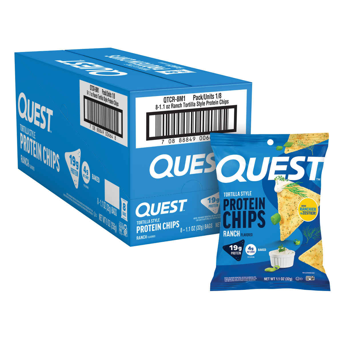 Quest Tortilla Protein Chips 8x32g