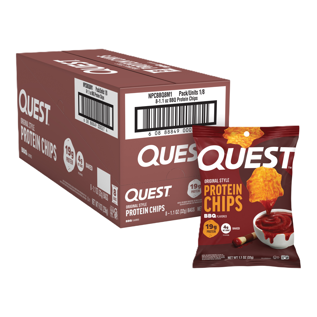 Quest Protein Chips 8x32g