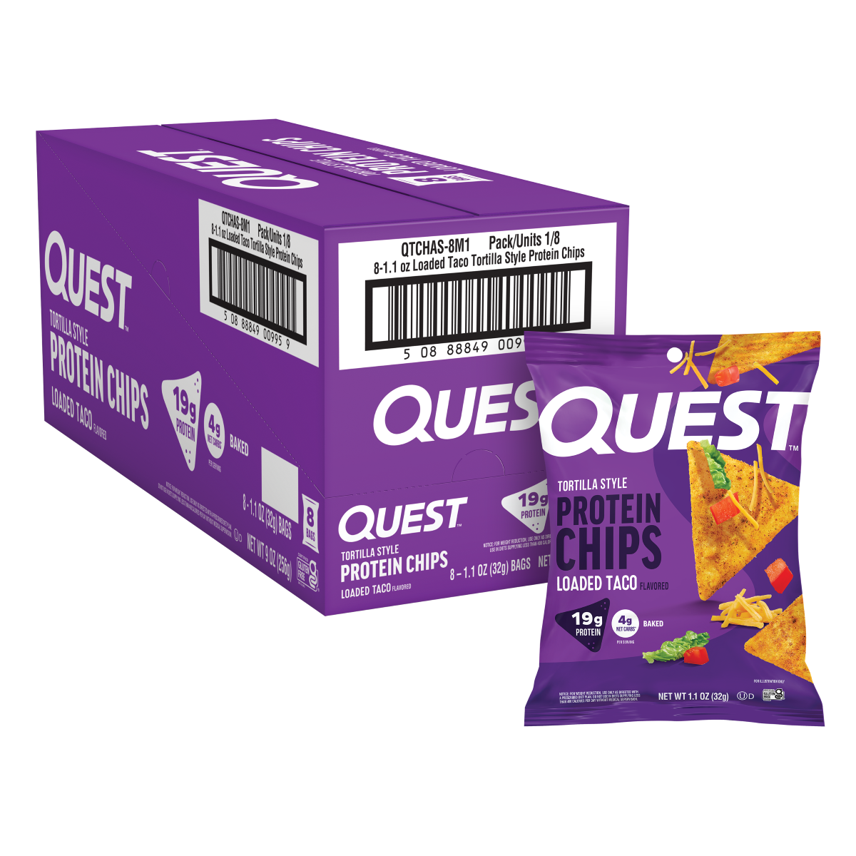 Quest Tortilla Protein Chips 8x32g