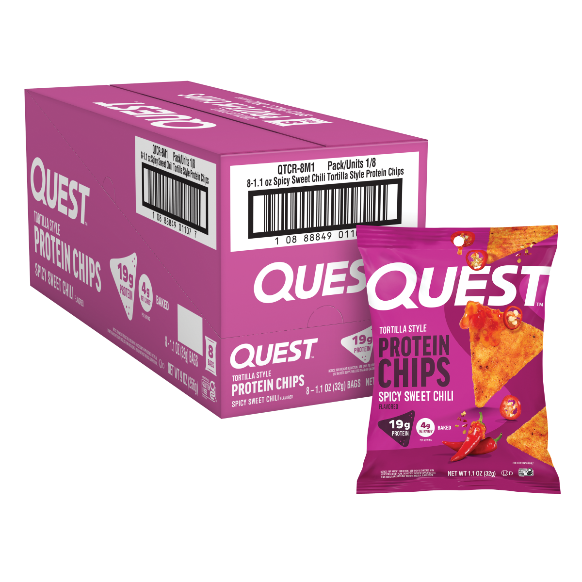 Quest Tortilla Protein Chips 8x32g