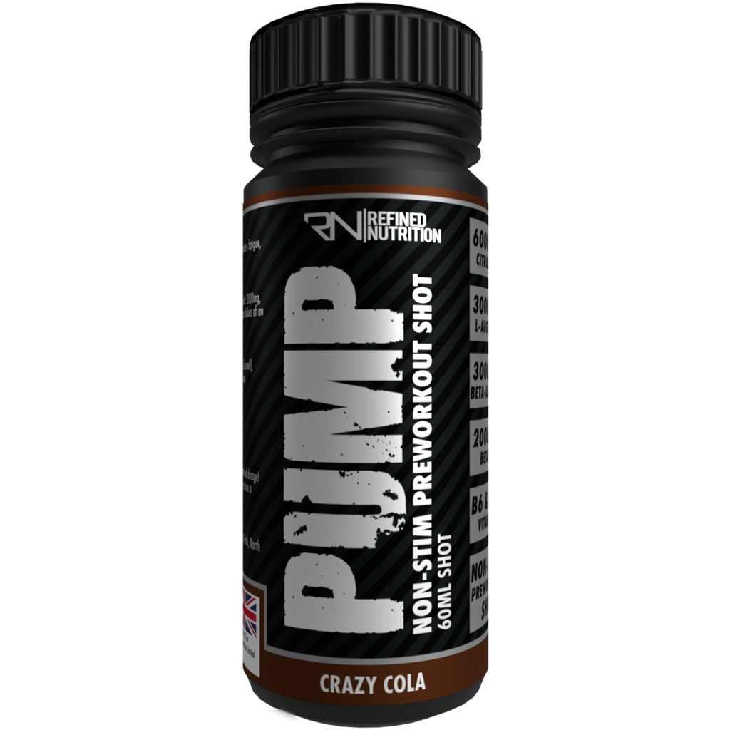Refined Nutrition Pump Non Stim Pre-Workout Shots 12x60ml