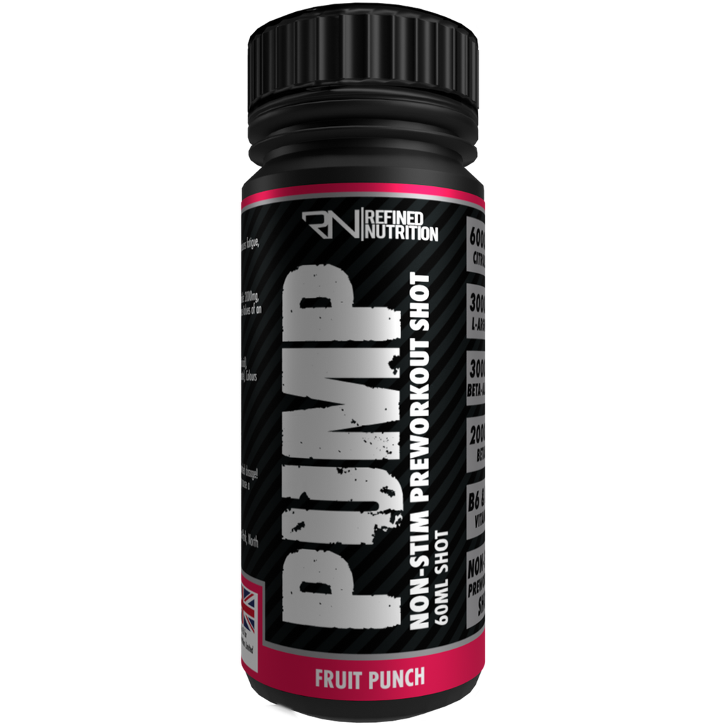 Refined Nutrition Pump Non Stim Pre-Workout Shots 12x60ml