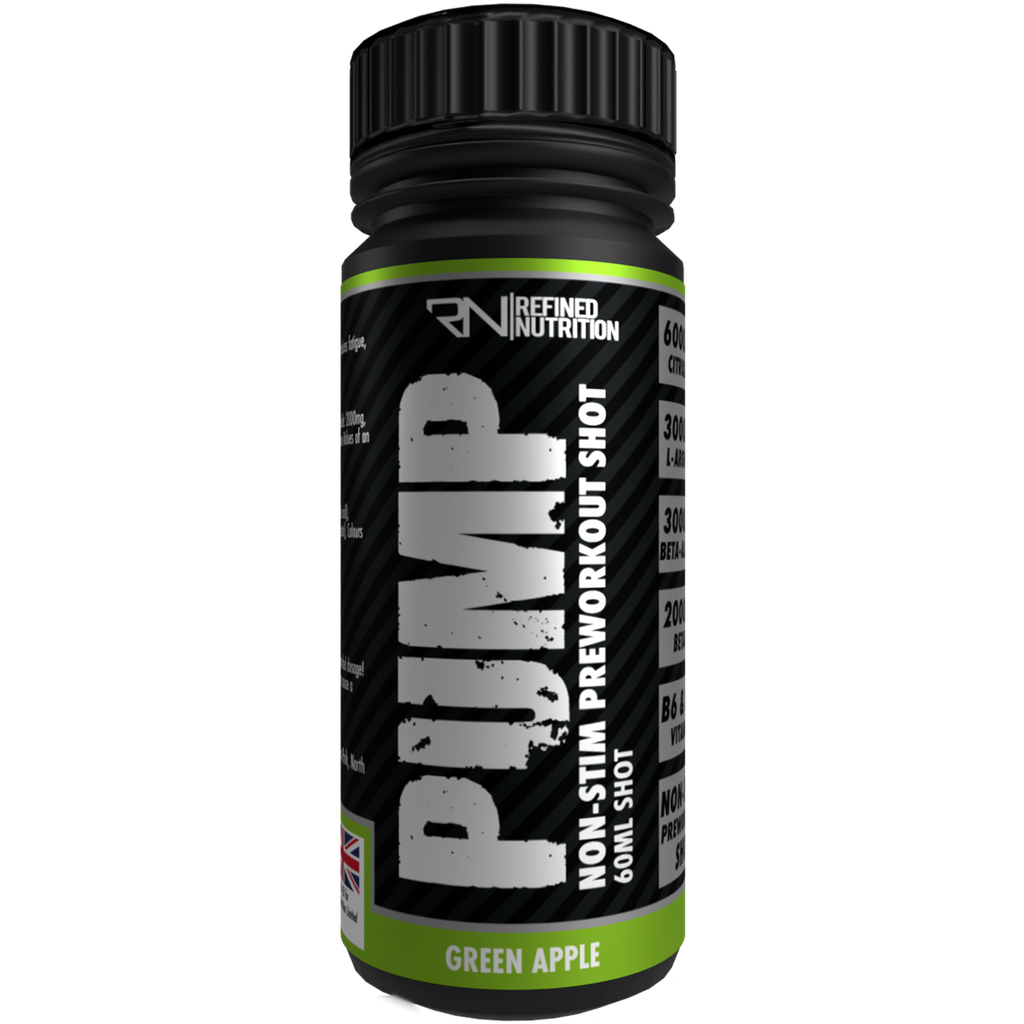 Refined Nutrition Pump Non Stim Pre-Workout Shots 12x60ml