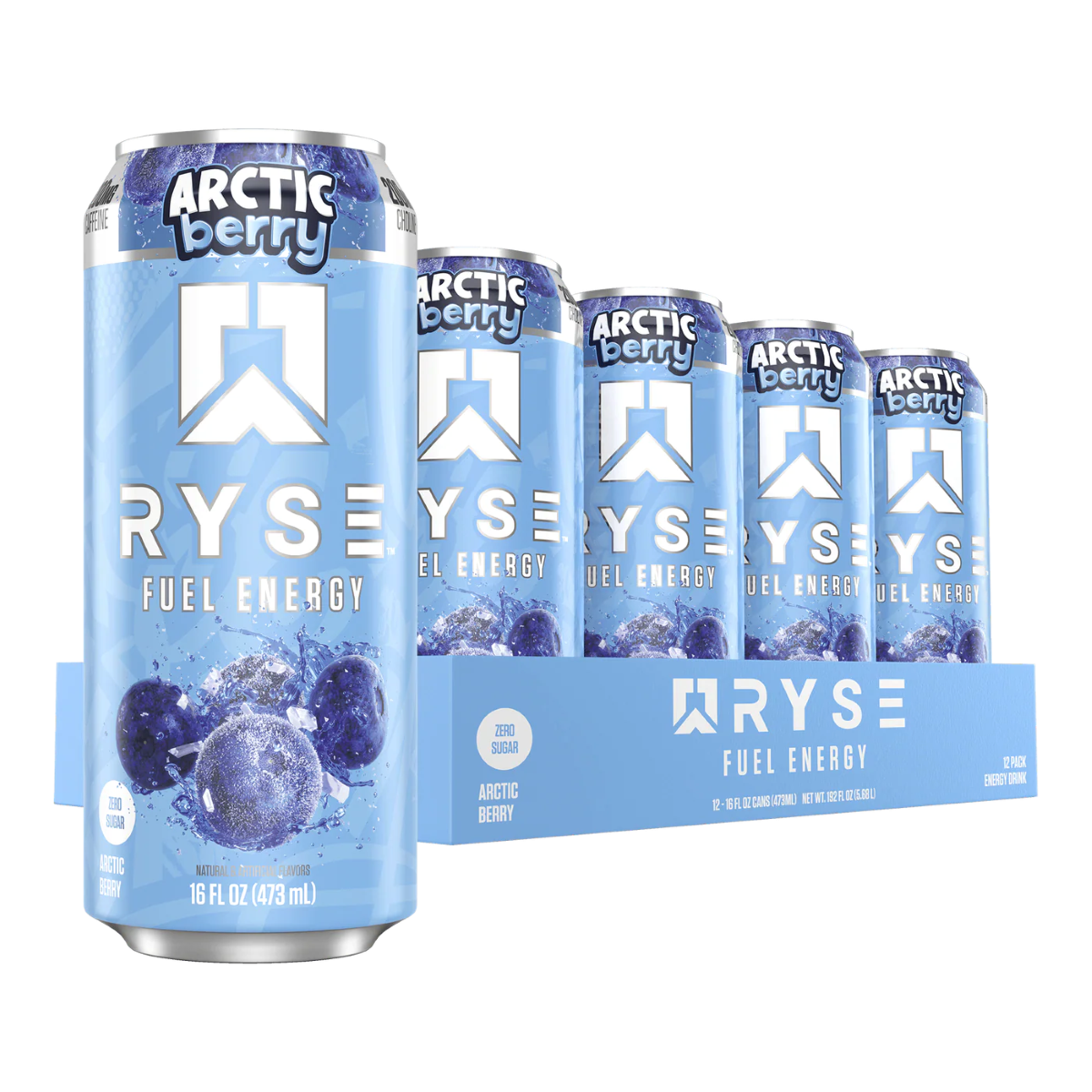RYSE Fuel Zero Sugar Energy Drink 12x473ml