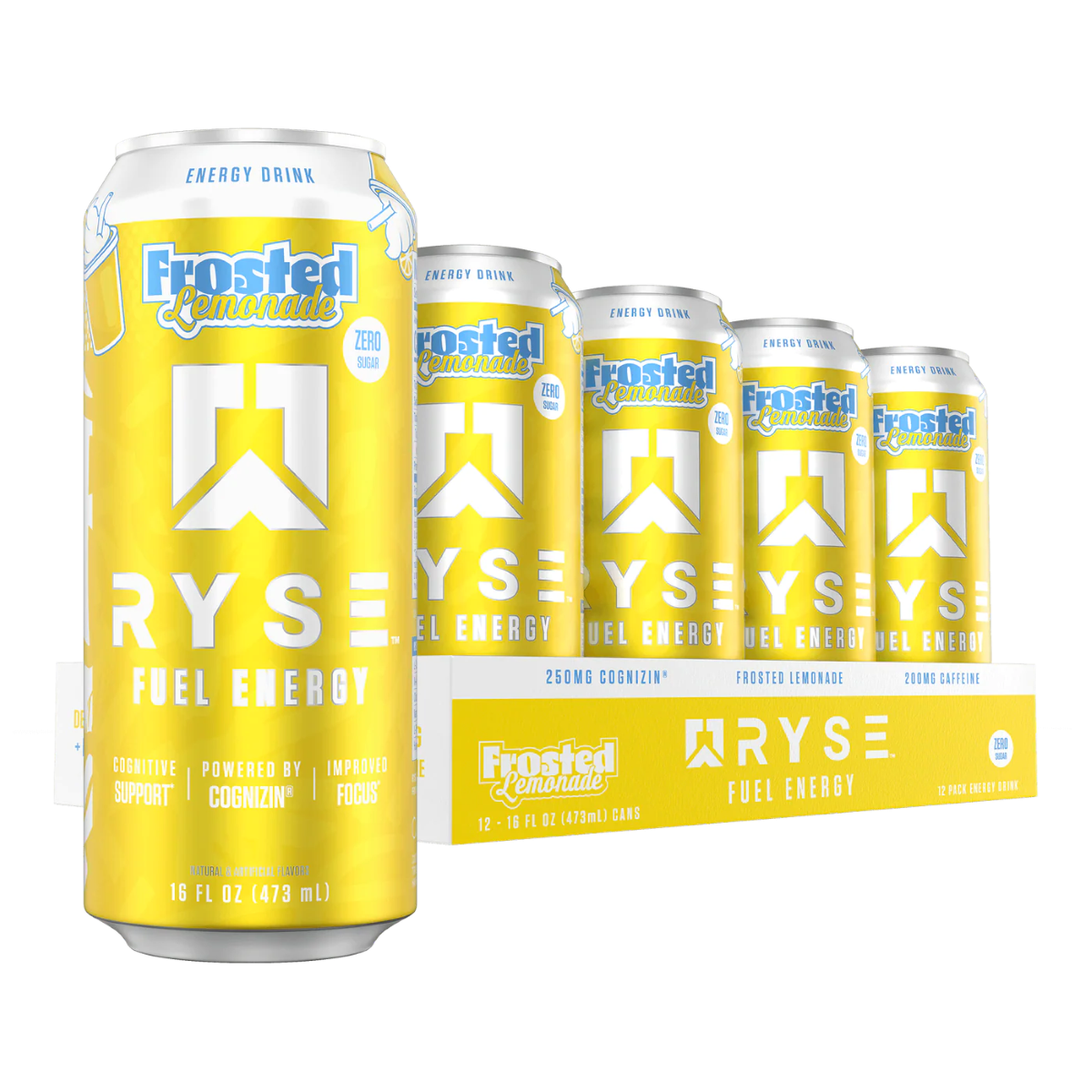RYSE Fuel Zero Sugar Energy Drink 12x473ml