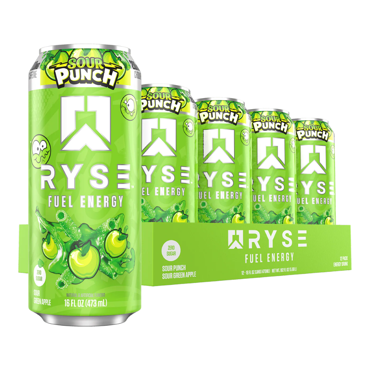 RYSE Fuel Zero Sugar Energy Drink 12x473ml