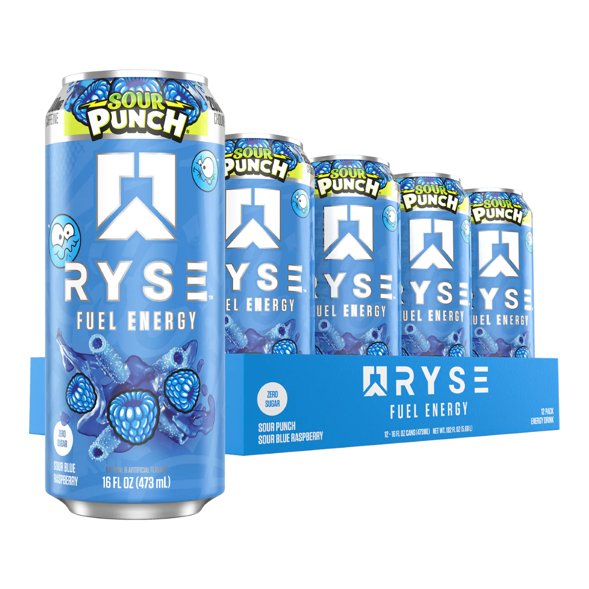 RYSE Fuel Zero Sugar Energy Drink 12x473ml