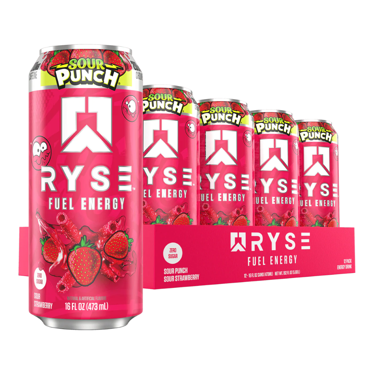 RYSE Fuel Zero Sugar Energy Drink 12x473ml