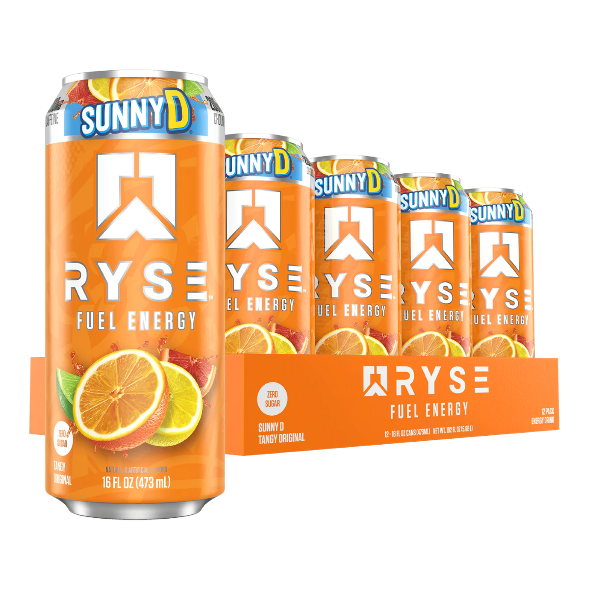 RYSE Fuel Zero Sugar Energy Drink 12x473ml