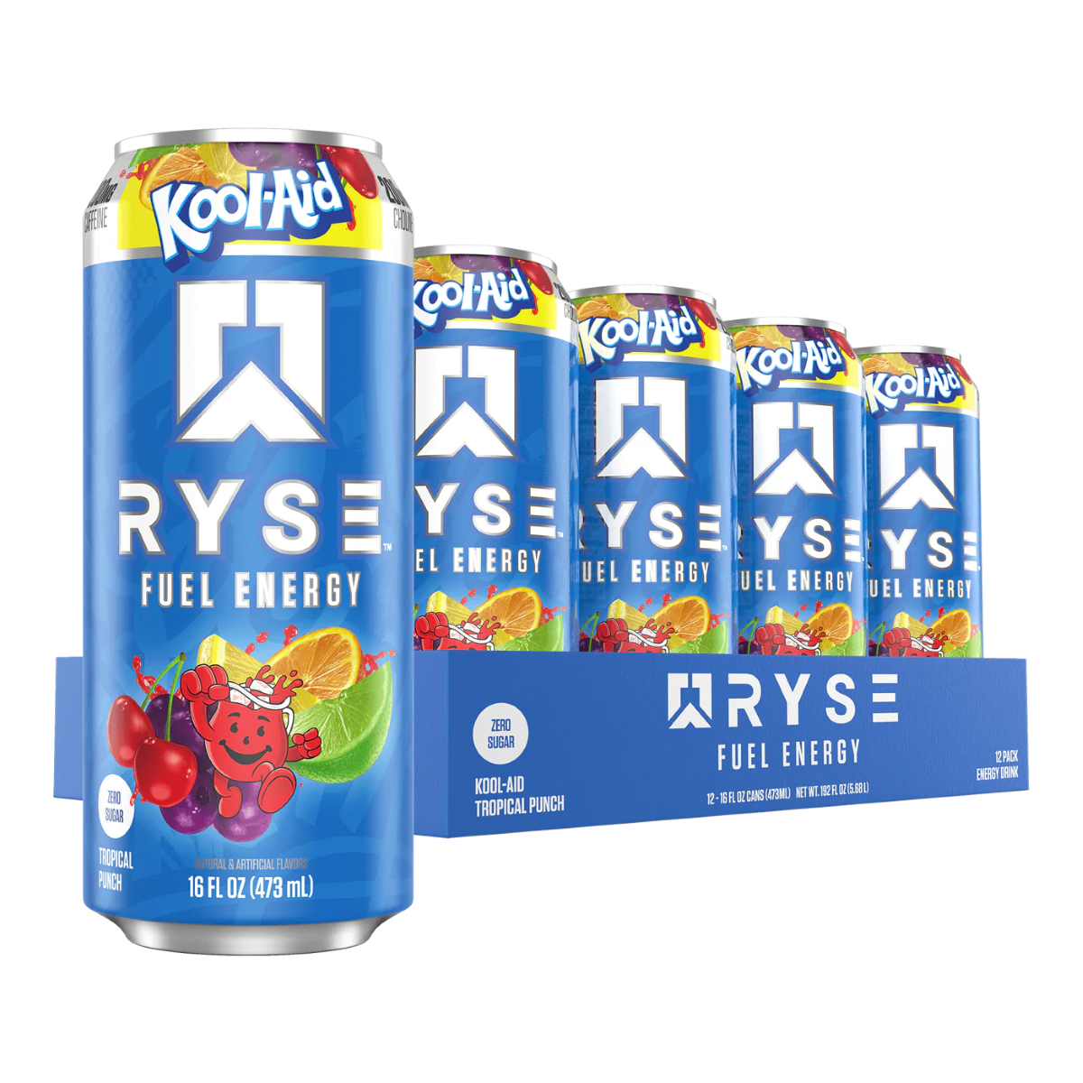 RYSE Fuel Zero Sugar Energy Drink 12x473ml