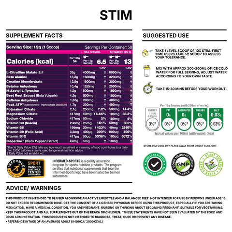 10X Stim 600g