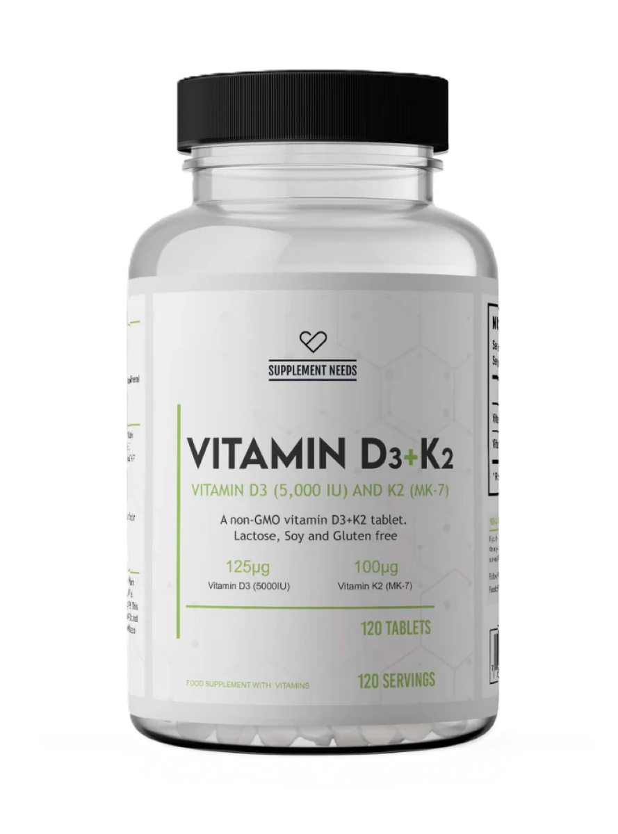 Supplement Needs Vitamin D3 K2 120 tabs
