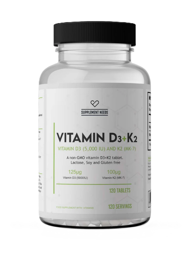 Supplement Needs Vitamin D3 K2 120 tabs
