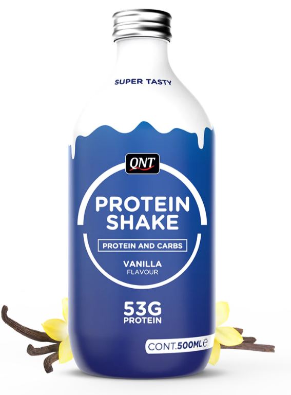 QNT Sports Muscle 53g Protein Shake RTD 12X500ml (Minimum Order qty 20 cases)
