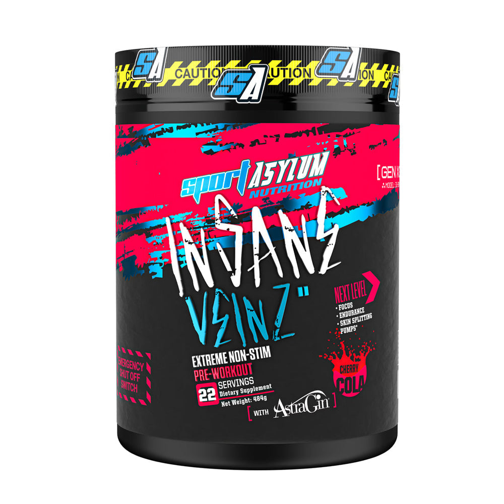 Sport Asylum Nutrition Insane Veinz Non Stim Pre Workout  484g